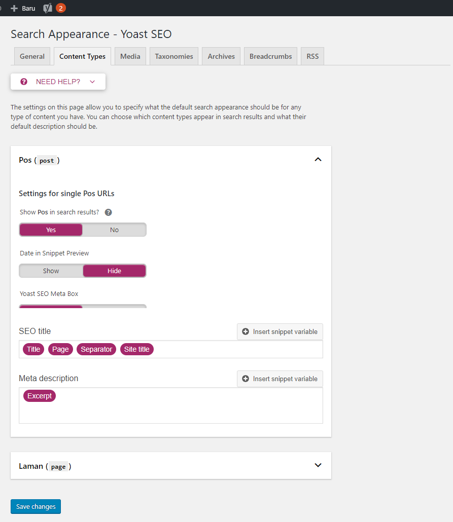 Cara Setting Plugin Yoast SEO Terbaru